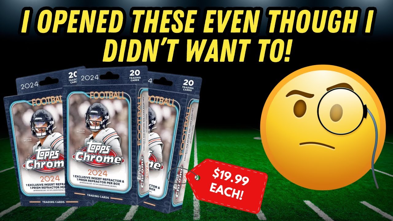 2024 TOPPS CHROME FOOTBALL Hanger Boxes! Opening these even though I don't really want to!