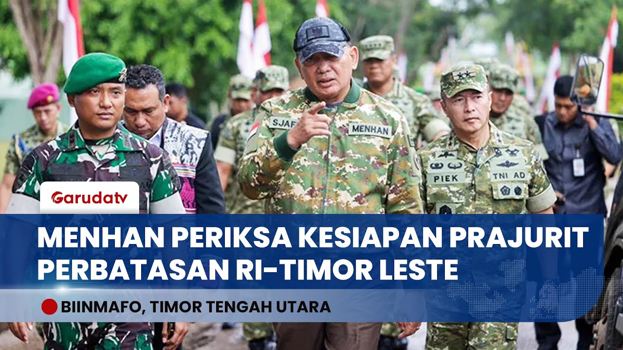 Kunjungi Timor Leste, Menhan Pastikan Kesiapan Tempur Prajurit TNI