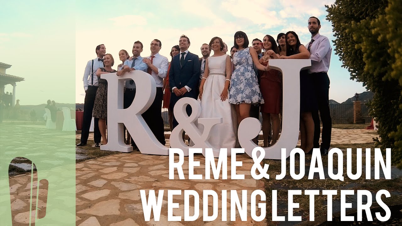 BIG DIY Letters for a wedding