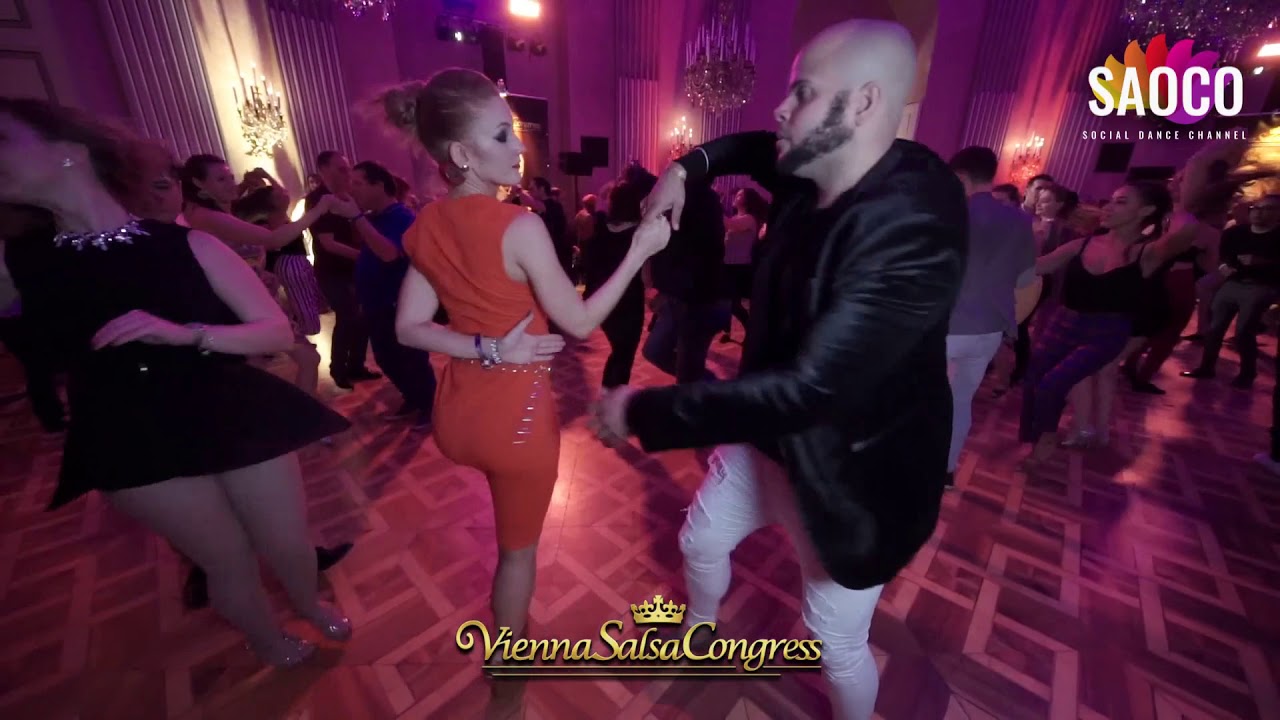 Engels Vargas and Martina Gojkošek Salsa Dancing at Vienna Salsa Congress 2019, Friday 06.12.2019