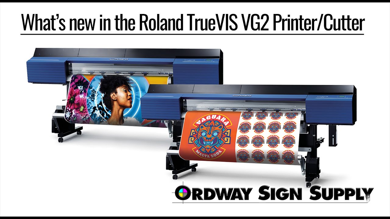 What's new in the Roland TrueVIS VG2 Printer/Cutter