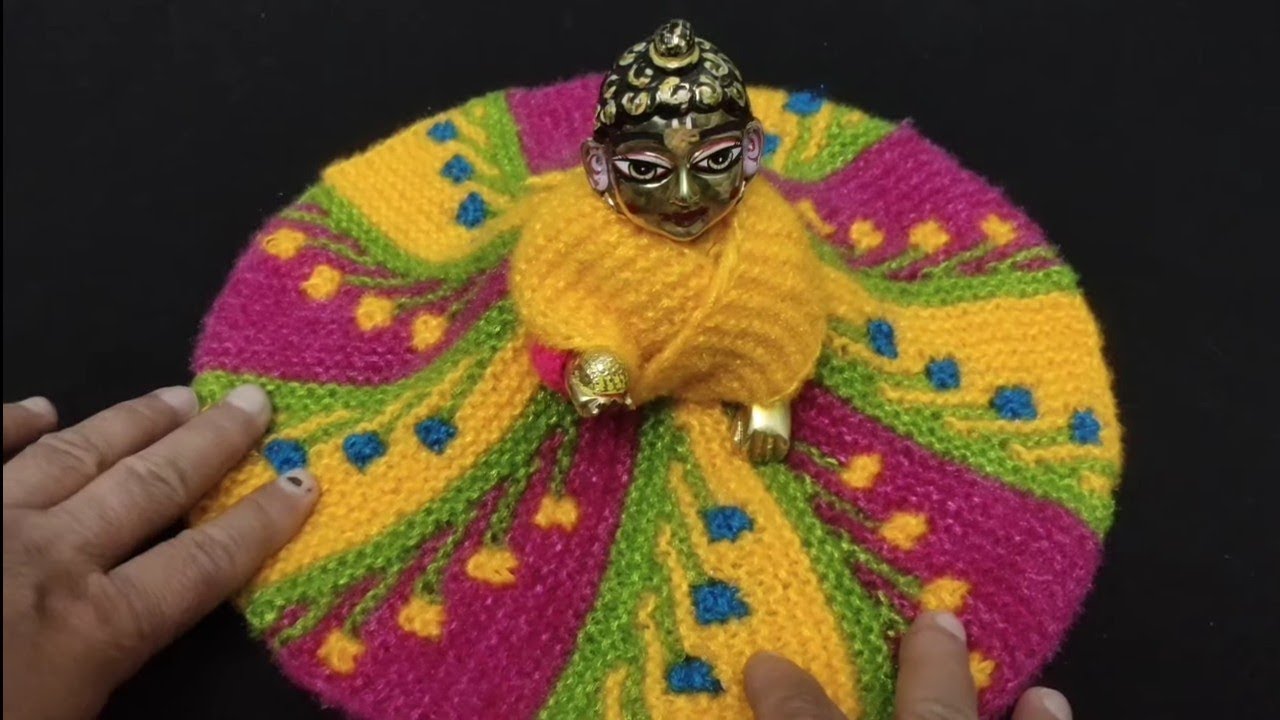 Colourful / Flower for 8-9-10 no kanha ji #laddugopal #kanhaji #dress