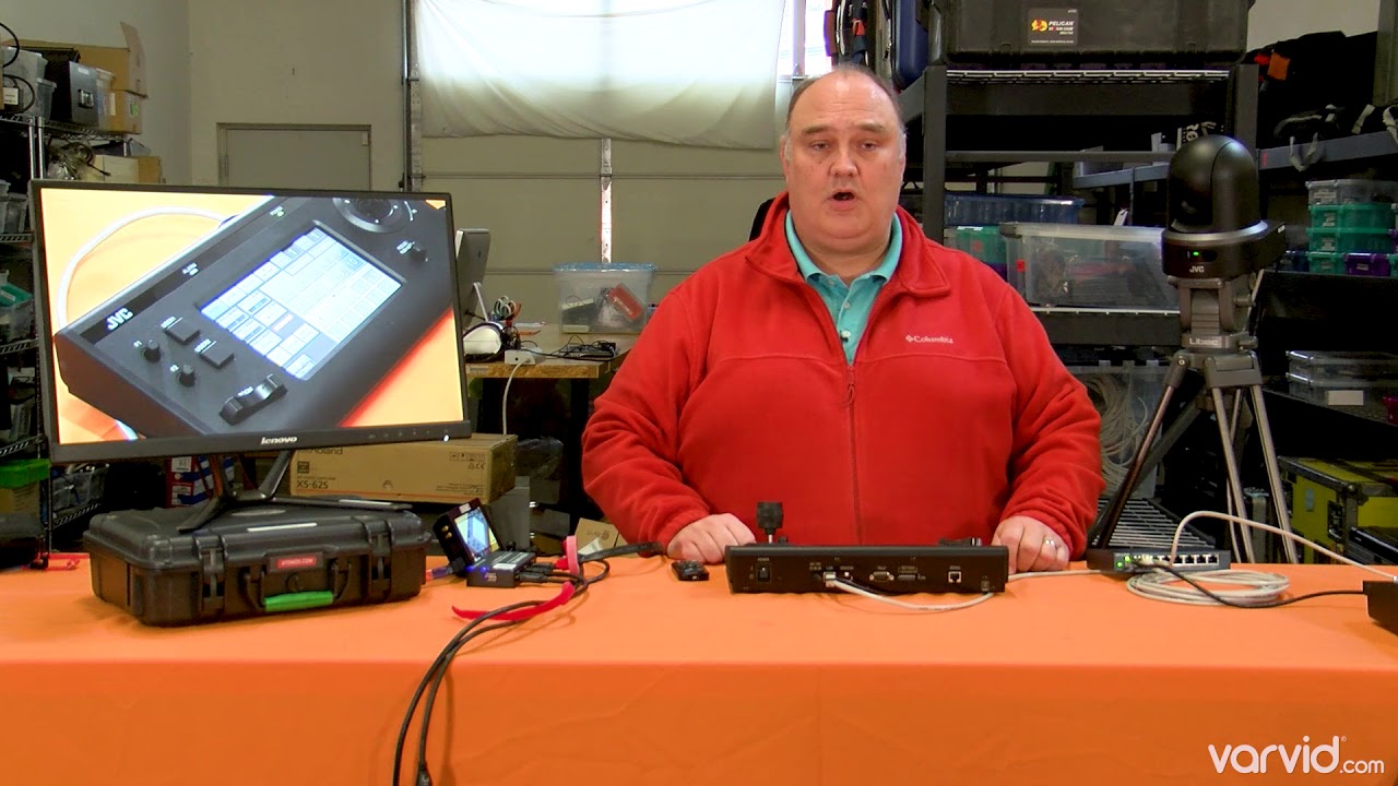 JVC PTZ KY PZ100 and JVC RM-LP100 Remote PTZ Camera Controller over IP Brief Overview