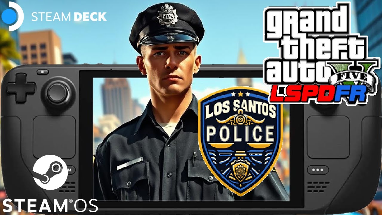 Я наконец-то заставил мод LSPDFR GTA V работать на Steam Deck SteamOS!! #steamdeck #gtav #lspdfr