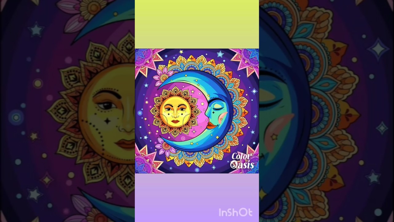 Mandala Moon And The Sun | Color Oasis - Paint By Number