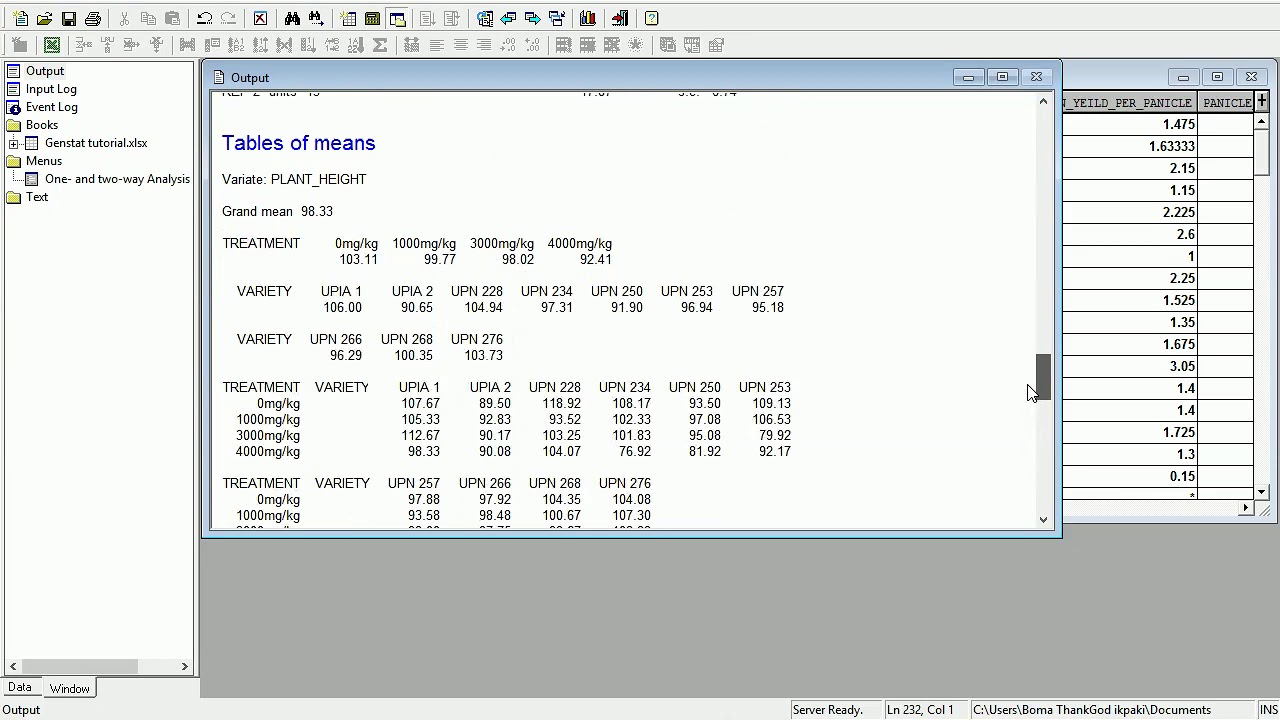 Genstat Tutorials   RCBD by Two way