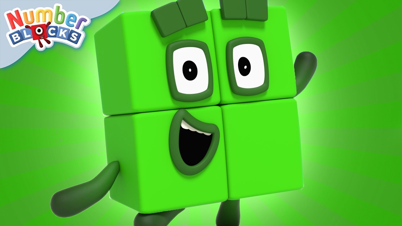 'I'm Four' - Math Songs with Numberblock 4 | Learn to Count for Kids Compilation | Numberblocks