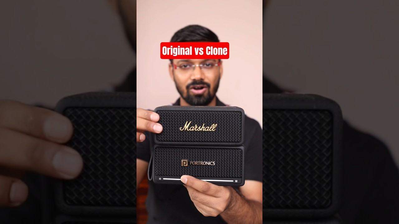 Marshall Emberton vs Portronics Harmony Mini: Original vs Clone