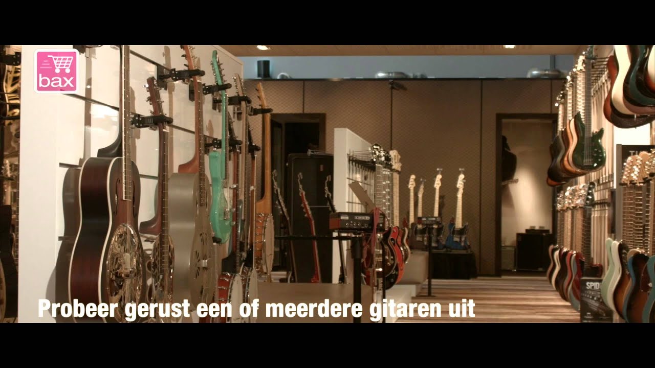 Video-impressie Bax-shop.nl gitaarafdeling