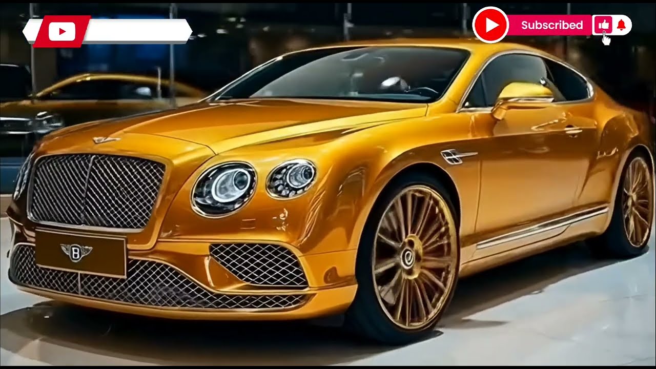 Golden Bentley Continental GT 2026 – Ultimate Luxury & Power Revealed | AI Auto Vision#Bentley