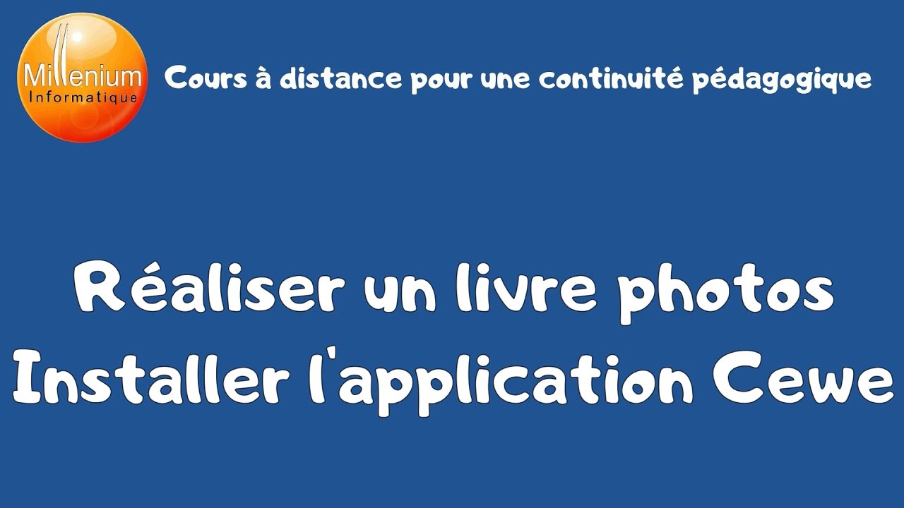 Installer l'application Cewe pour réaliser un livre photos