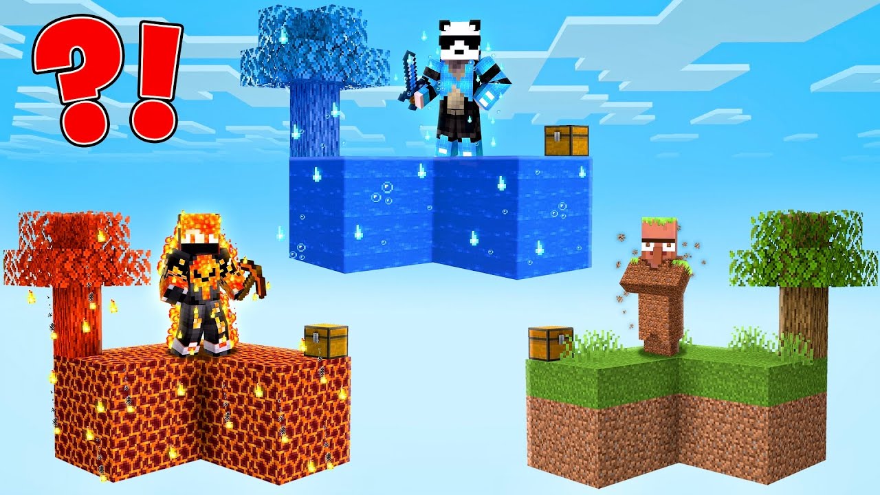 Surviving ELEMENTAL Skyblock in Minecraft!
