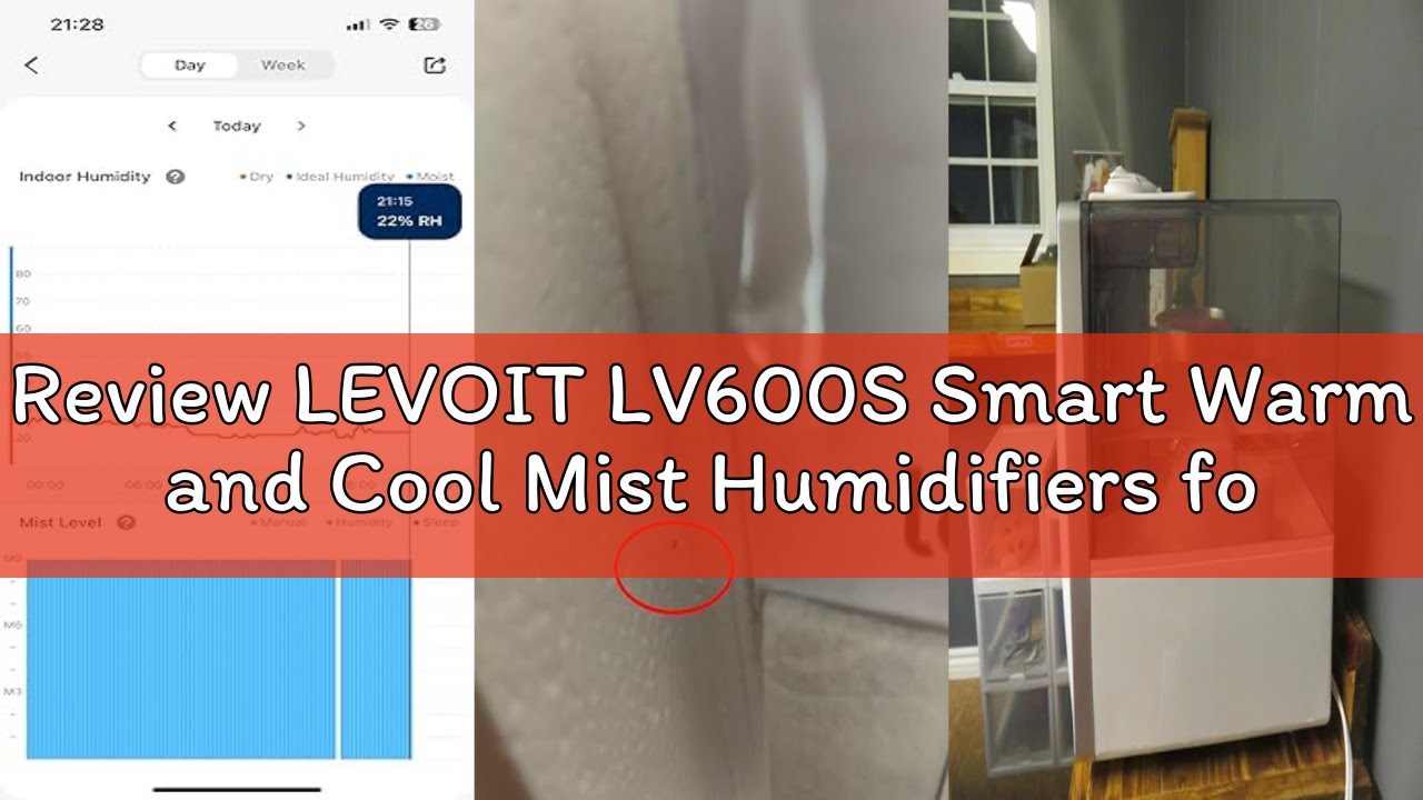 Review LEVOIT LV600S Smart Warm and Cool Mist Humidifiers for Home Bedroom Large Room, (6L) 753ft² C
