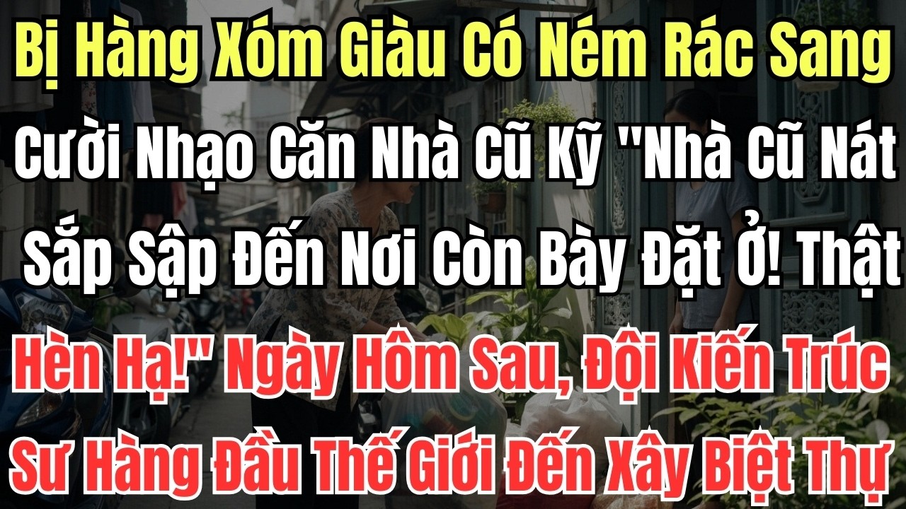 Bị Hàng Xóm Giàu Có Ném Rác Sang, Cười Nhạo Căn Nhà Cũ Kỹ 
