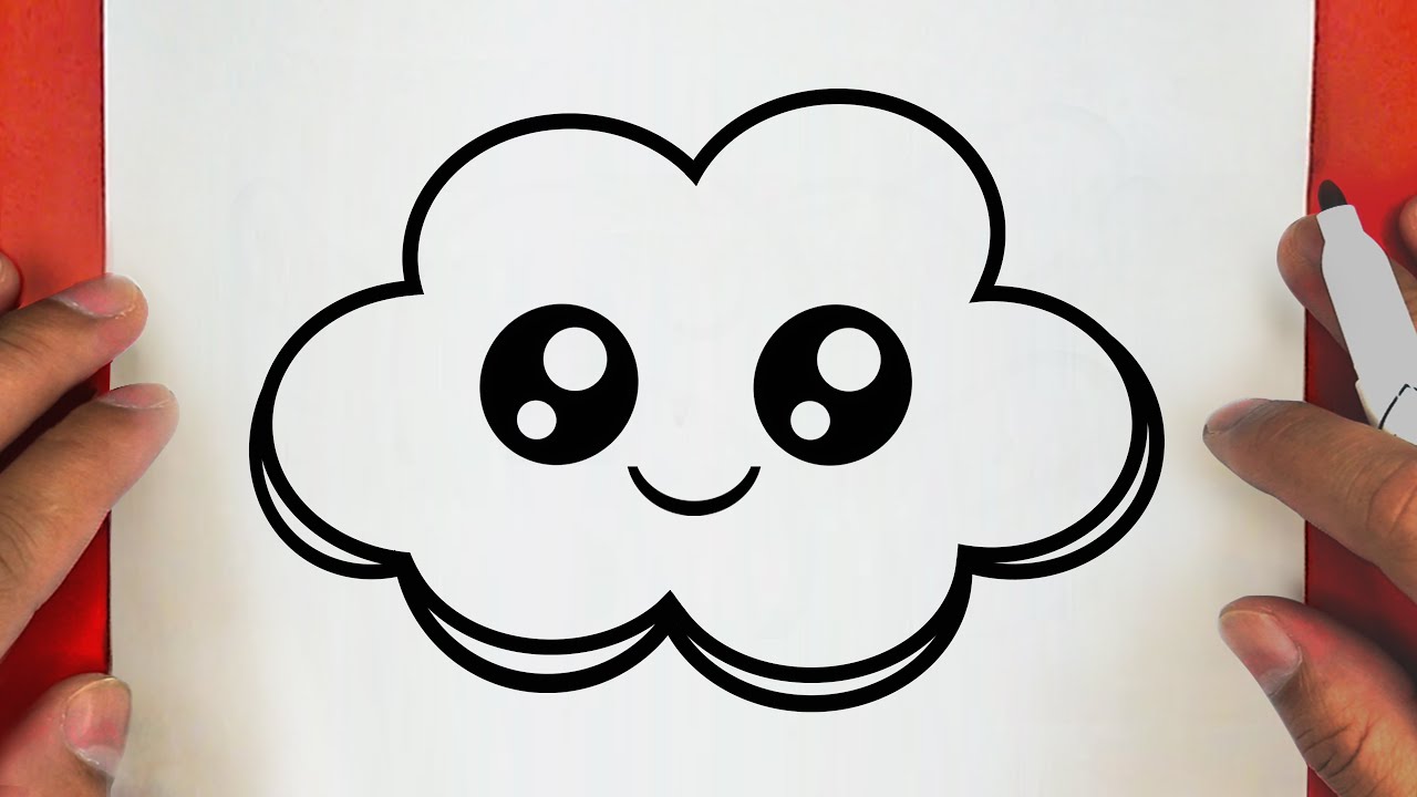 CÓMO DIBUJAR UNA LINDA NUBES PASO A PASO