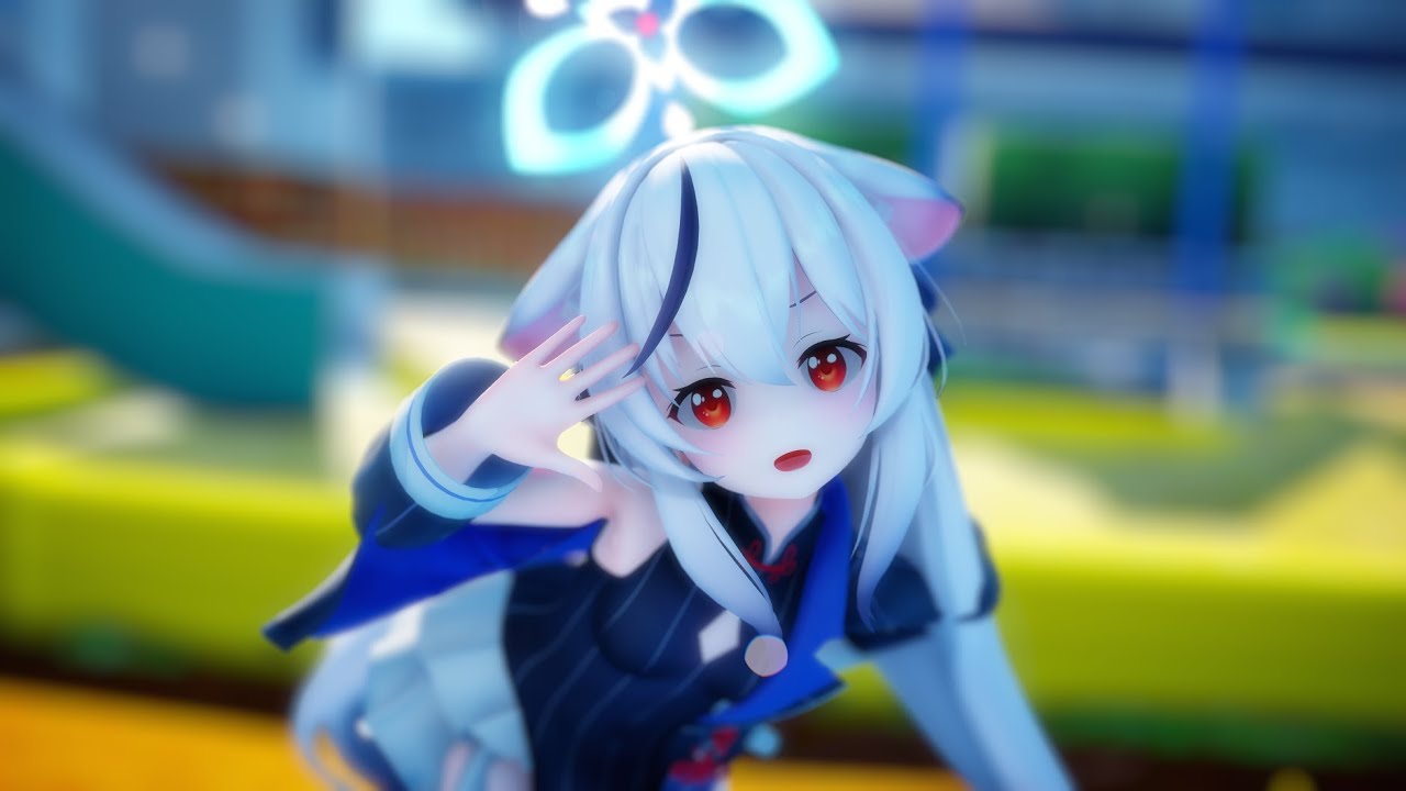 【MMD】「DEEP BLUE TOWN」 - アイマリンプロジェクト 【春原ココナ(Sunohara Kokona)】【4K 60fps】