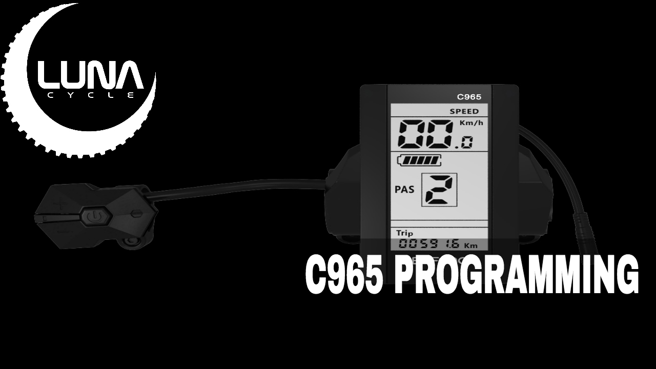 LunaCycle BBSHD and BBS02 C965 Display Programming  Instructions