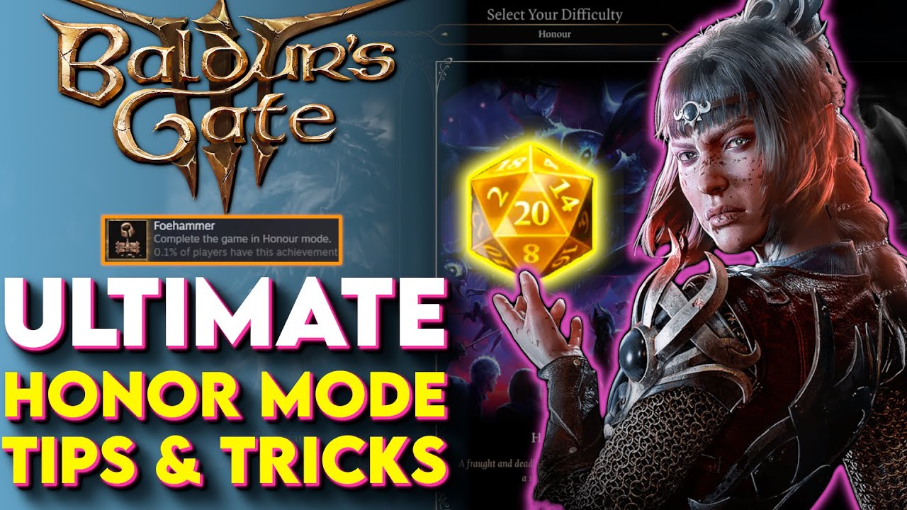 Полное руководство по режиму чести в Baldurs Gate 3! &ndash; Советы и рекомендации по режиму чести BG3,...