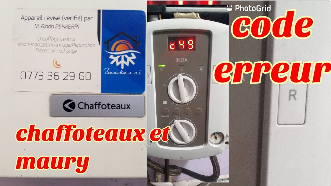 code erreur chaffoteaux et maury
