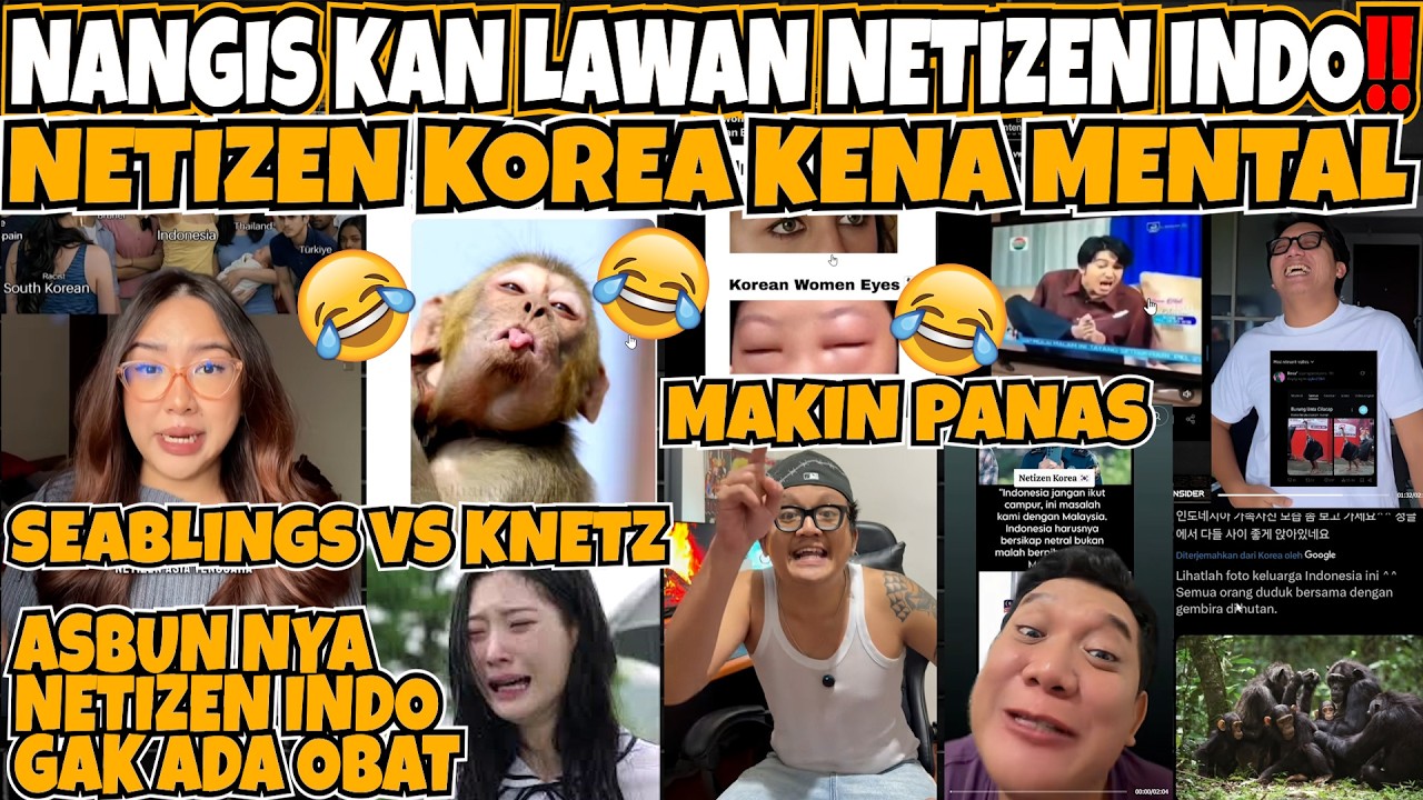 NANGIS KAN🤣‼️NETIZEN KOREA KENA MENTAL LAWAN NETIZEN INDO‼️ASBUN CORE SEABLINGS VS KNETZ‼️