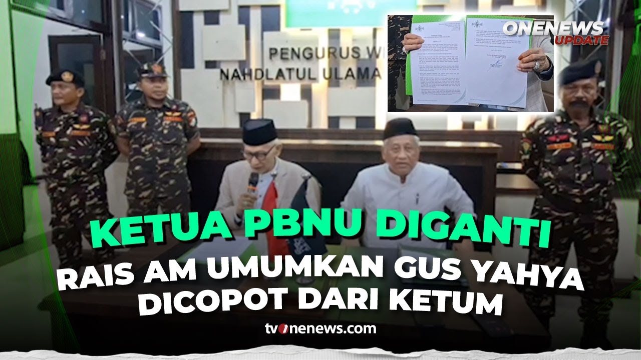 Rais Aam Tegaskan KH Yahya Tak Lagi Pimpin PBNU, Muktamar Segera Digelar | OneNews Update