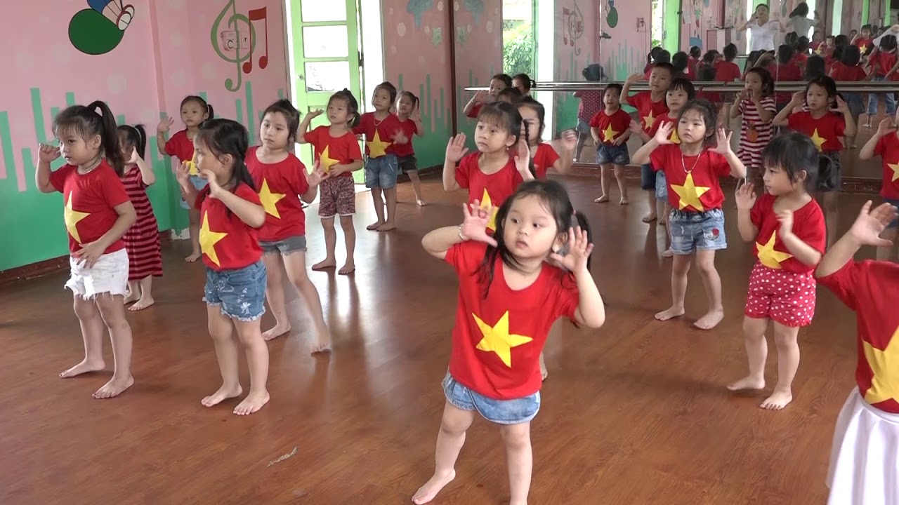 Mầm non hoa sen - Nhảy: trẻ em hôm nay thế giới ngày mai - mẫu giáo nhỏ