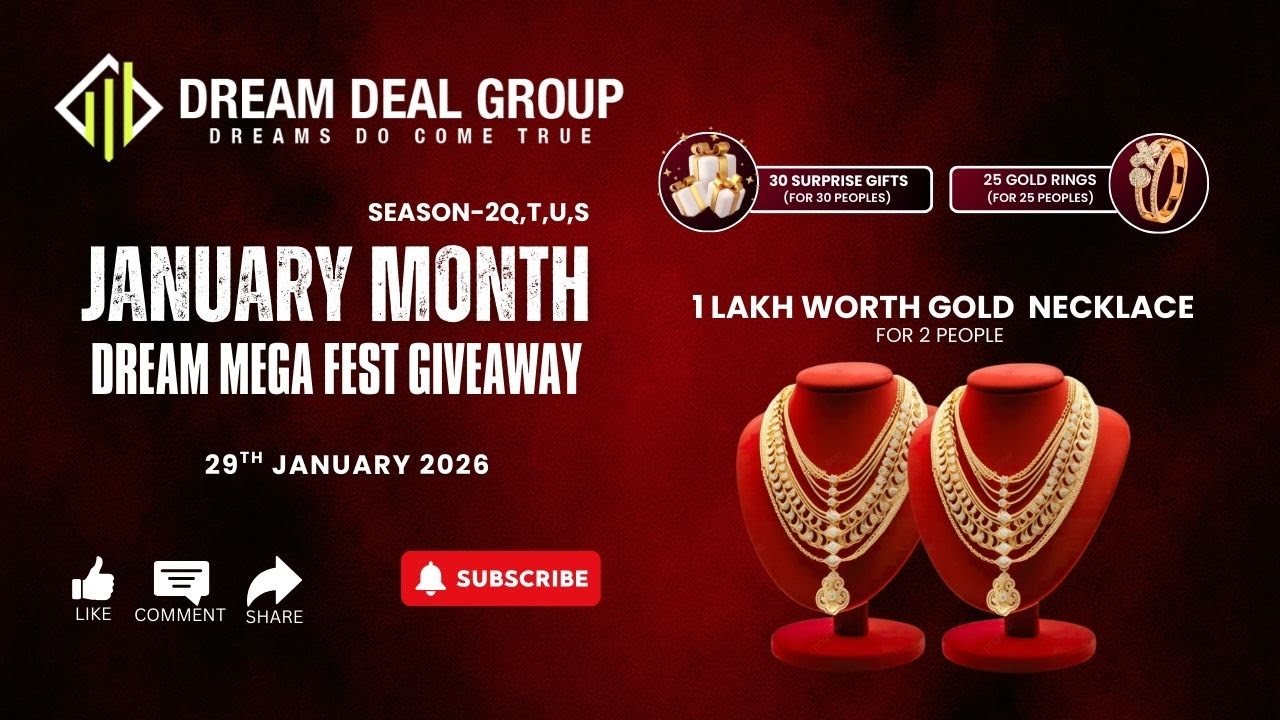 Season 2Q T U S  JANUARY MONTH DREAM MEGA FEST GIVEAWAY