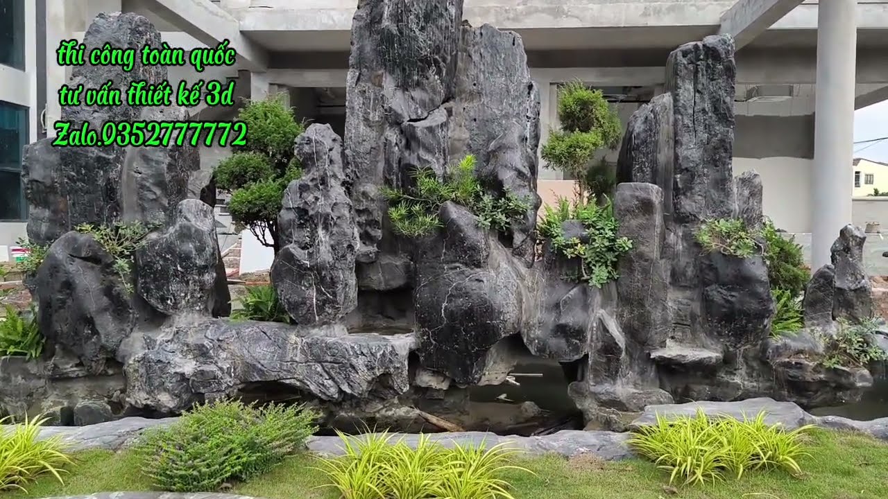 Hòn non bộ hồ cá Koi đẹp nhất việt nam.zalo.0352777772