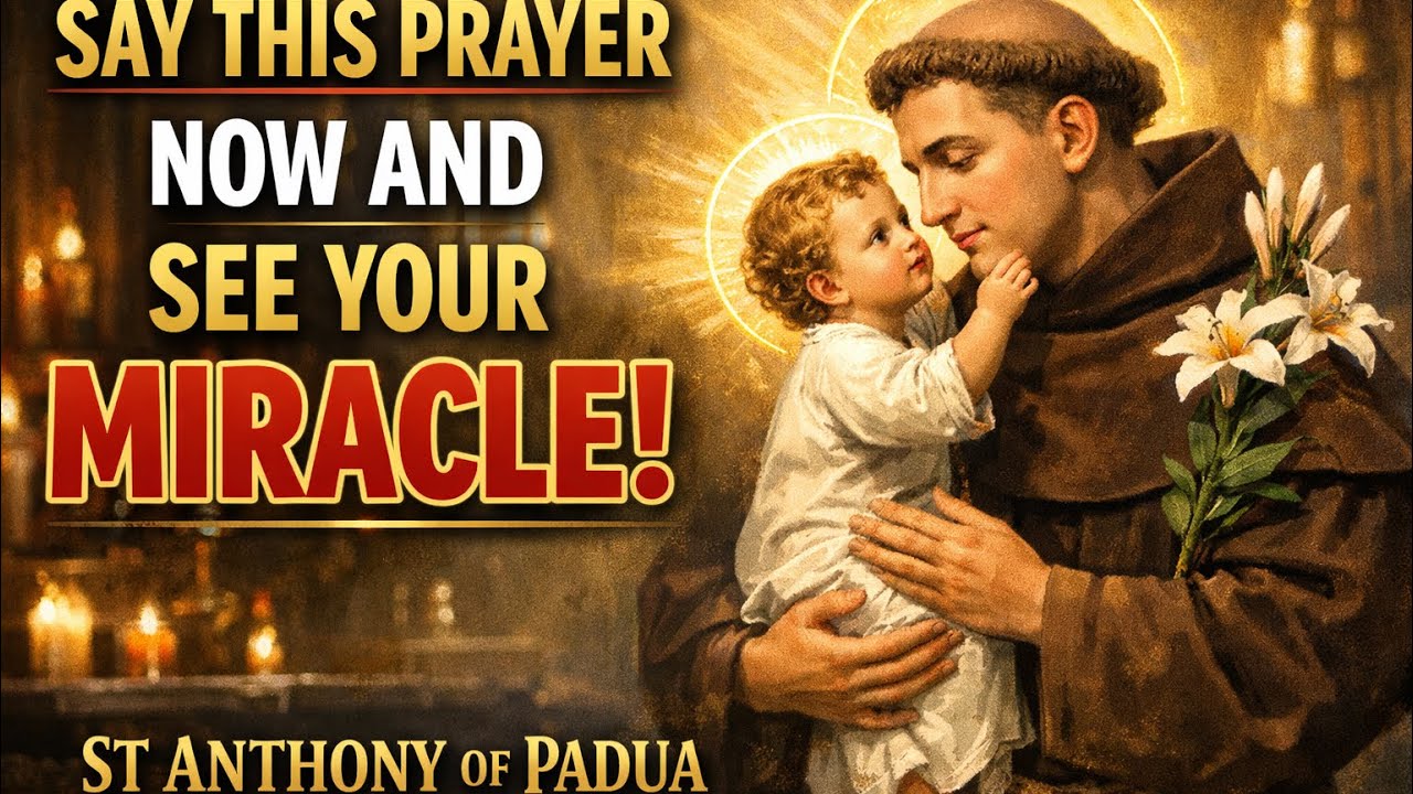 🙏 MIRACLE PRAYER TO ST. ANTHONY OF PADUA For Urgent Help 🙏and Impossible Cases
