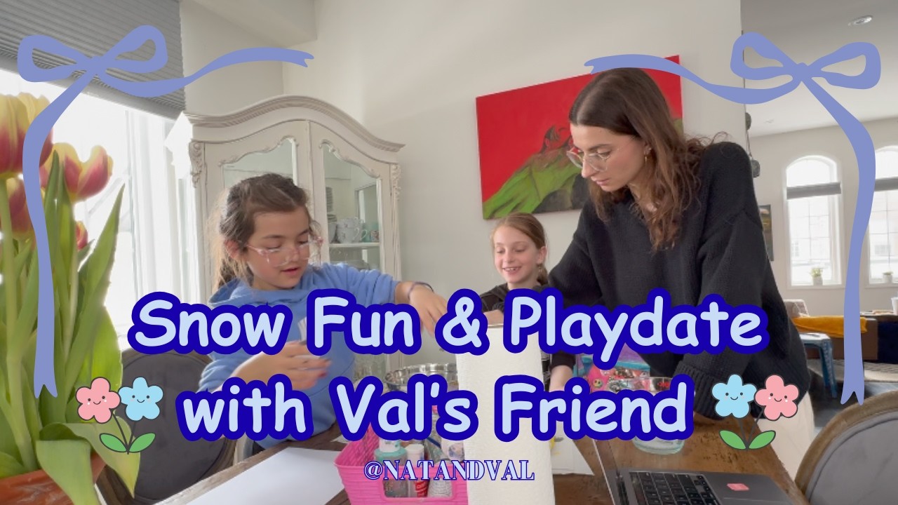 Snow Fun & Playdate with Val's Friend 🤍🦋