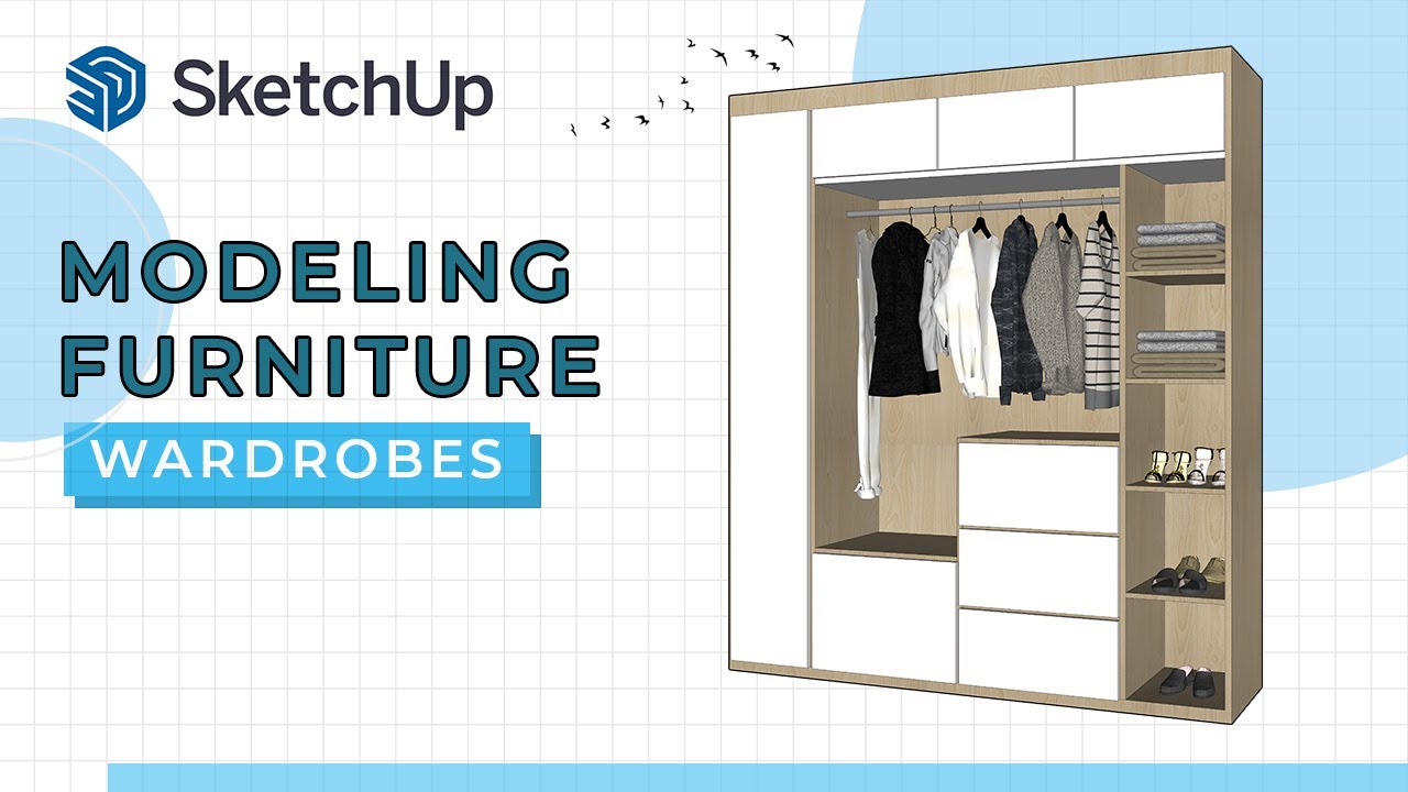 3D MODELING SKETCHUP FURNITURE [HOW TO MAKE FURNITURE SKETCHUP] EPS8