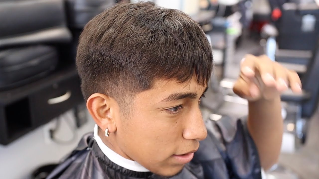 Scissor Work And CLEAN Taper On Difficult Hair! Barber Tutorial