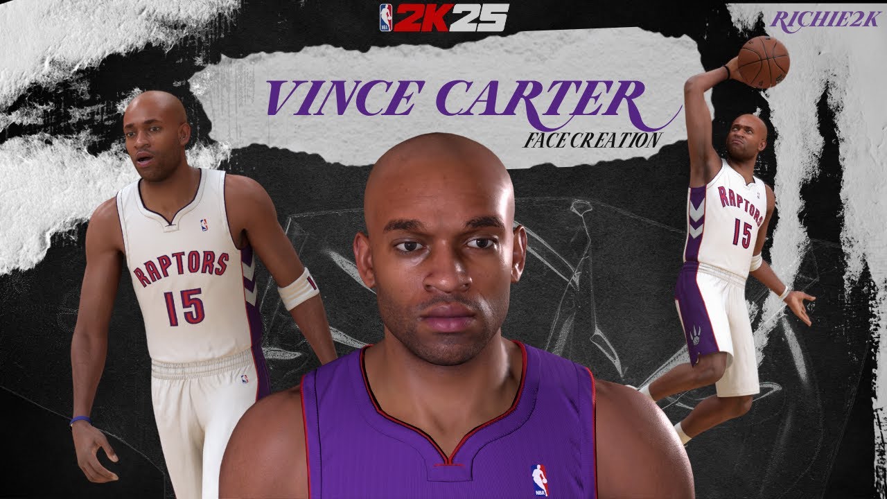 Vince Carter Face Creation NBA 2K25