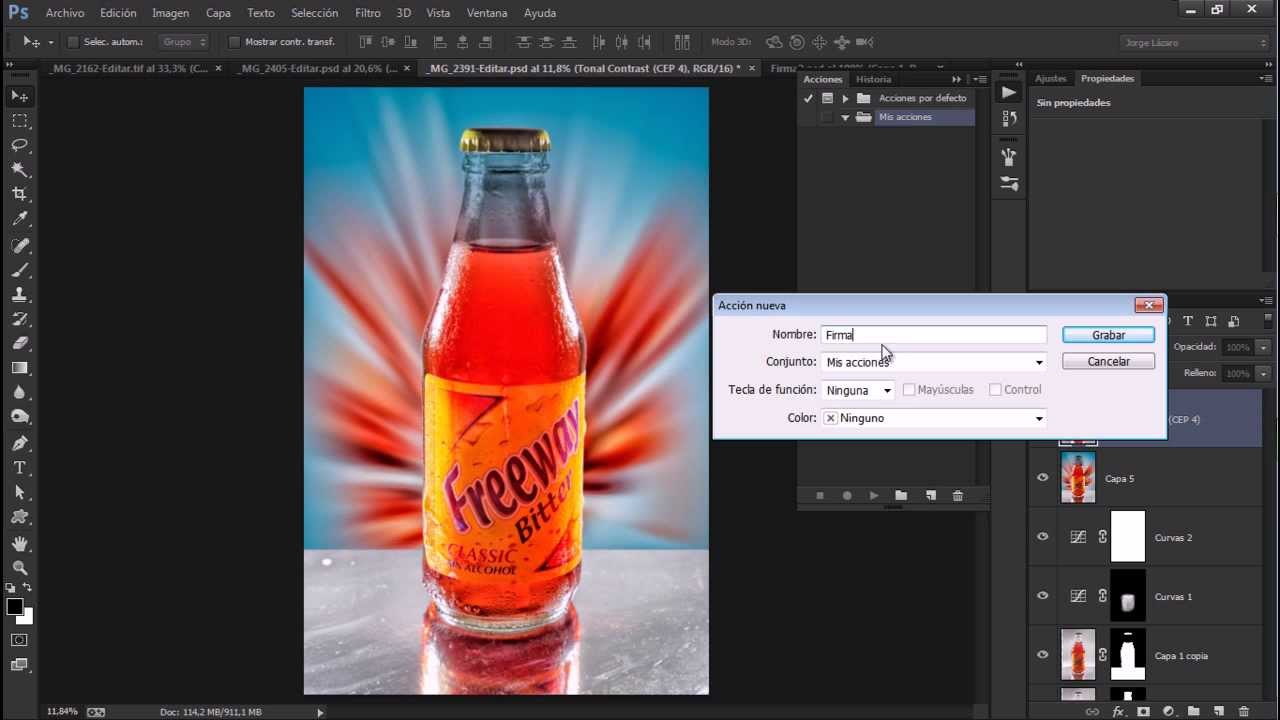 Cómo crear y automatizar marcas de agua en Photoshop