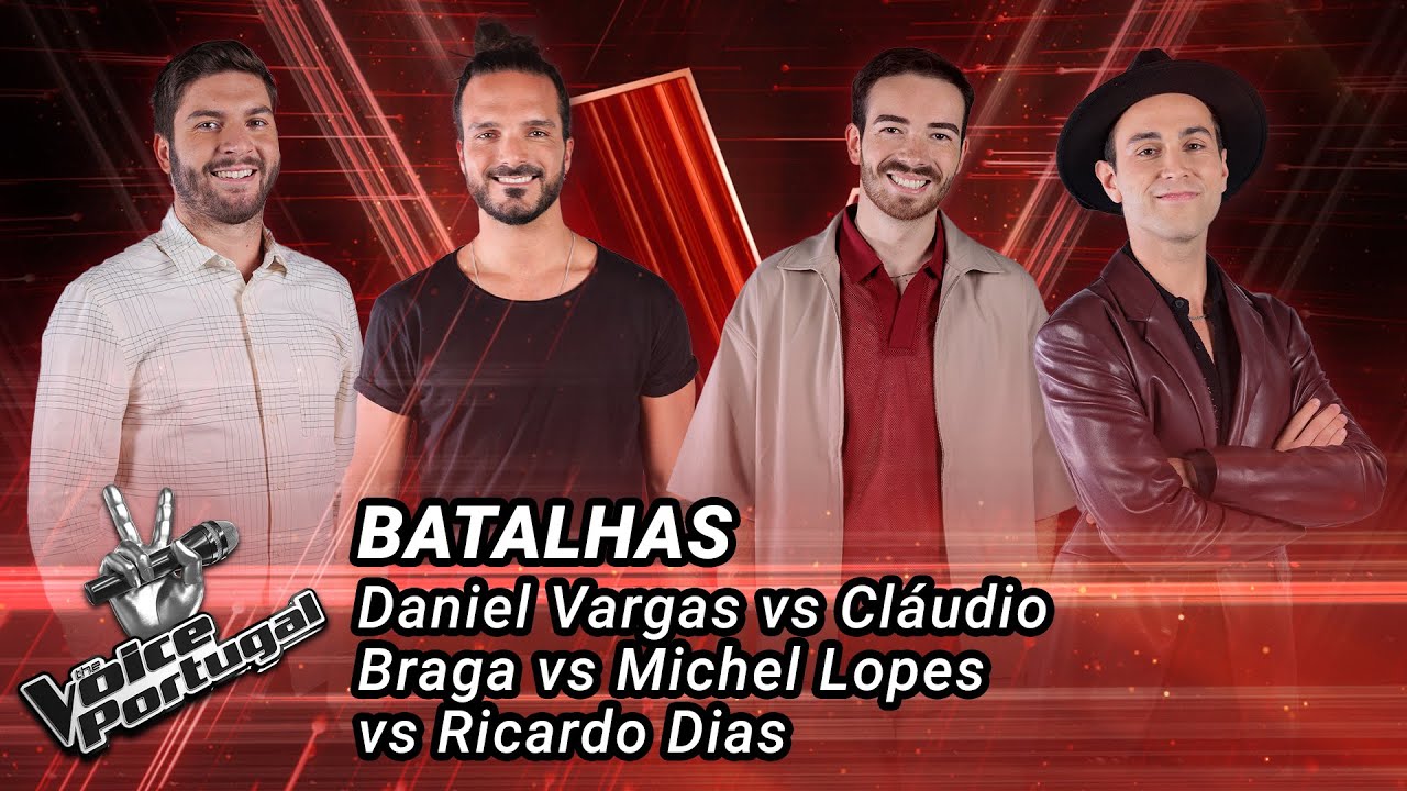 Daniel Vargas vs Cl&aacute;udio Braga vs Michel Lopes vs Ricardo Dias | Batalha | The Voice Portugal