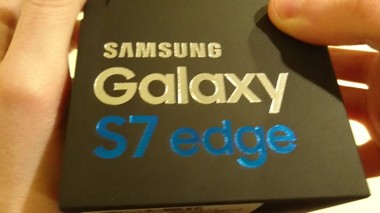 Samsung Galaxy S7 edge Unboxing (Verizon) Black Onyx 32 GB and Hands On