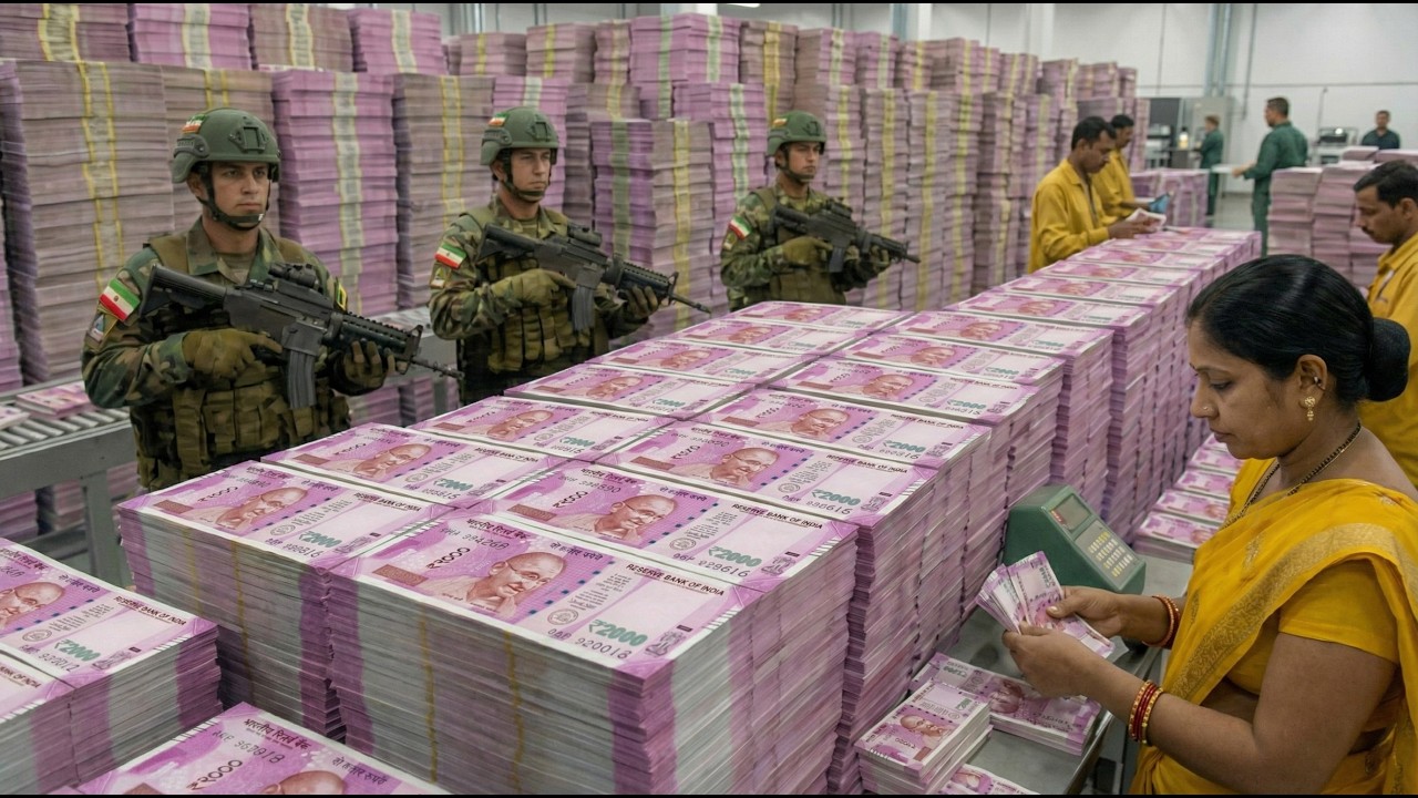 Inside Indian’s Money Factory: How Billions of Rupees Are Printed Every Day. 4K