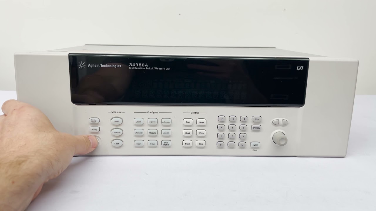 Agilent / HP / Keysight 34980 A Multifunction Switch / Measure Unit with DMM (A# 61581)