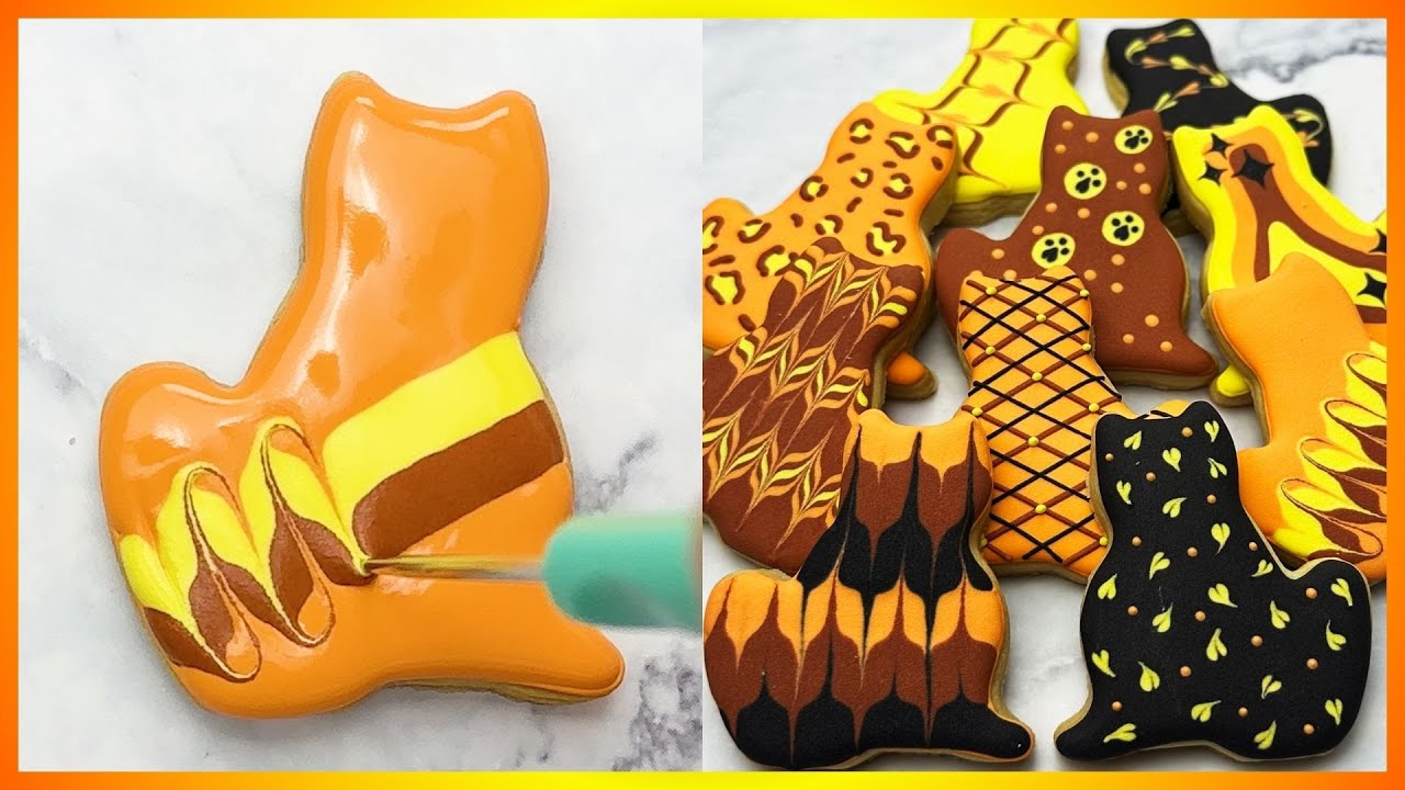 10 Satisfying Cat Cookie Art ~ Visual ASMR ~ 癒しの猫クッキー集