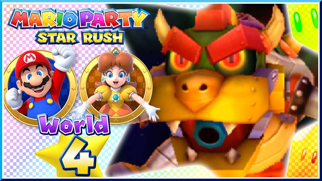 Mario Party Star Rush - Toad Scramble: World 4 | Local 2-Player Gameplay! [Nintendo 3DS]