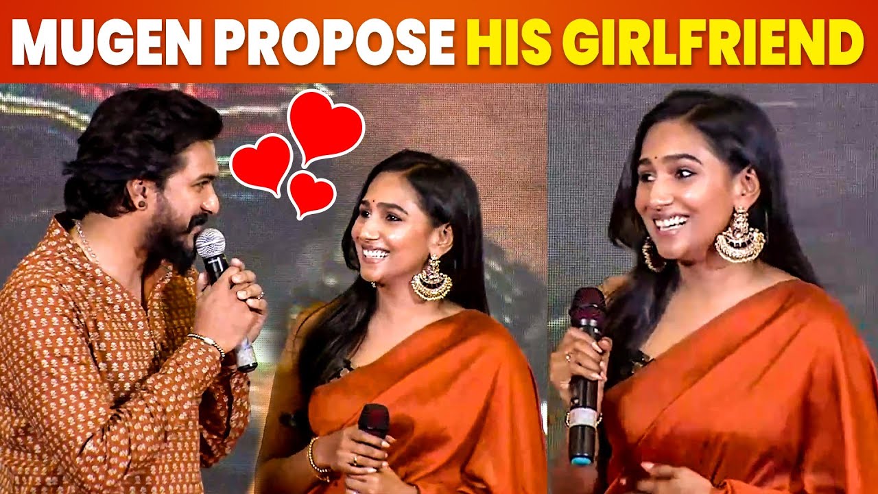 வெட்கப்பட்ட Mugen Girlfriend Yasmin Nadiah😍 Madhil Mel Kadhal Audio Launch | Divya Bharathi