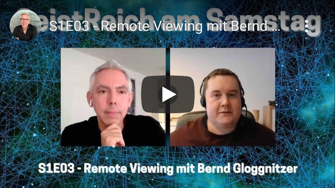 Was ist Remote Viewing: Oliver Tappe (Monroe Institute) u. Bernd Gloggnitzer (Remote Viewing School)