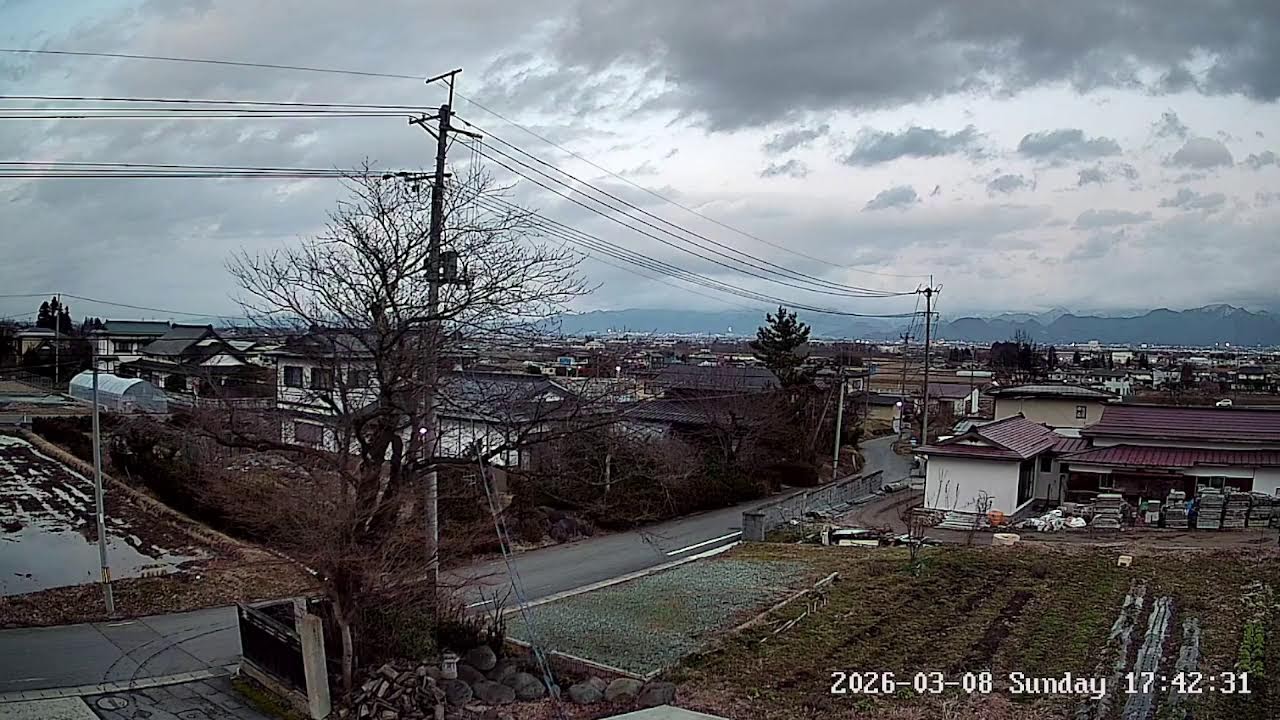 山形県山形市下反田国道458号線ライブカメラ Yamagata Yamagatashi Live camera.world.cam