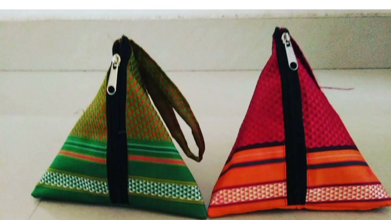 #trend#samosa bag#potli bag संक्रातीच्या वाणासाठी  हळदी कुंकवासाठी समोसा बॅग