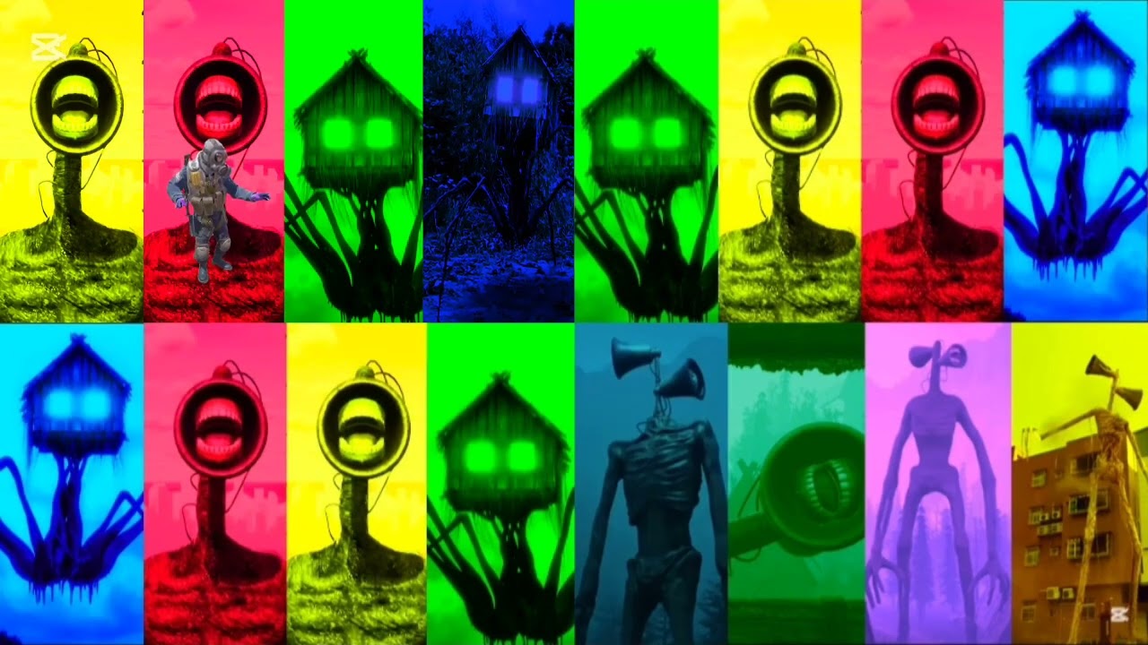 SIREN HEAD: Mega battle and     #sirenhead  #megabattle  #horrorvideo  #foundfootage