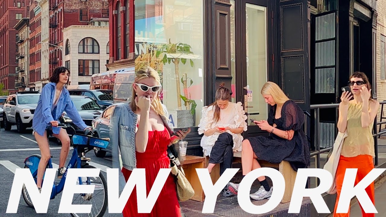 [4K]🇺🇸NYC Walk🗽Thursday Evening Vibes in TriBeca 🌿🍹Bubby’s & Ghostbusters Location | May 2023