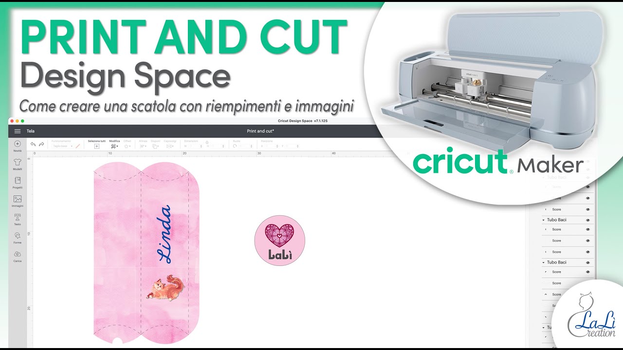 Print and Cut Design Space - Come creare una scatola con immagini testi e riempimenti