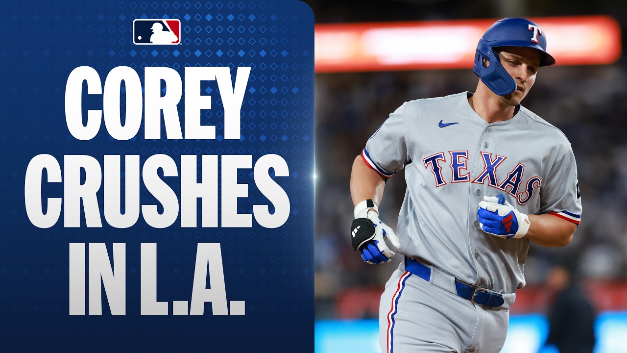 CRUSHED IT! 💥 Corey Seager gives the Rangers the LEAD over the Dodgers with a three-run homer! 🤠