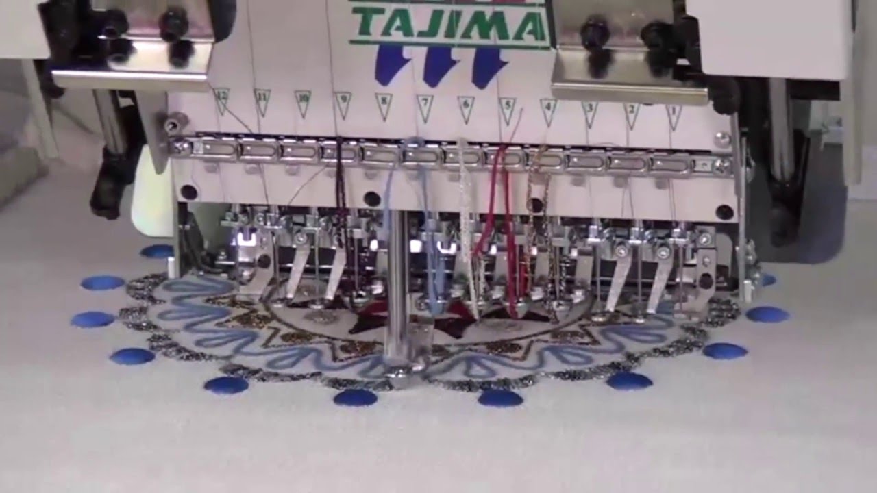 TAJIMA  вышивка 6-ю видами шнуров ( MULTI CORDING DEVICE )