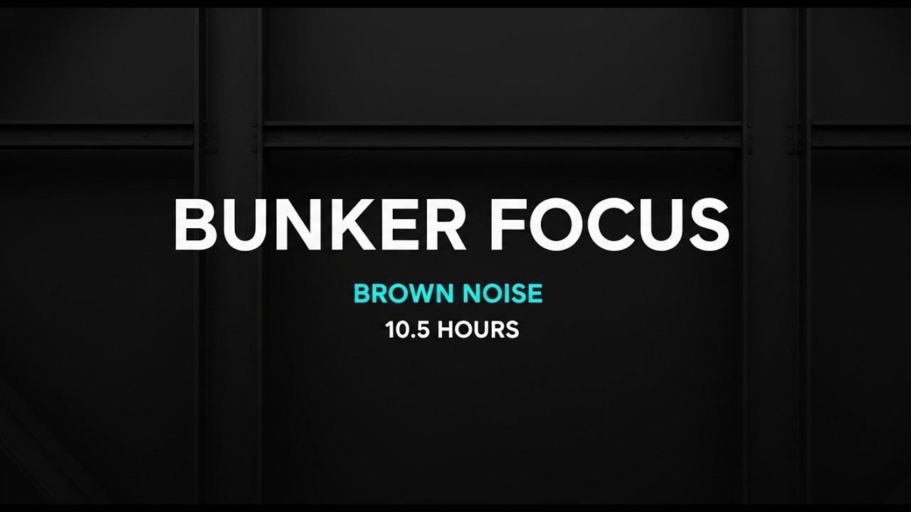 Underground Bunker Ambience | Low Frequency Brown Noise Focus